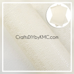 Textured Mat Weave Style - Cream